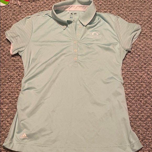 Adidas Pastel Blue Golf Polo - Picture 1 of 2